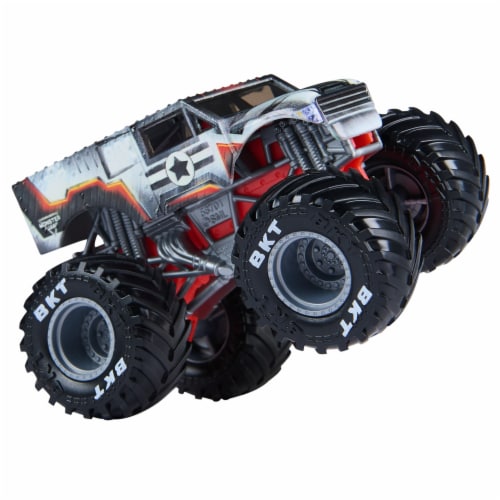 Monster Jam Marvel Iron Man Vs War Machine Monster Trucks Perspective: top