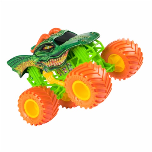 Monster Jam Official Dragon Monster Truck Collector Die-Cast Vehicle Perspective: top