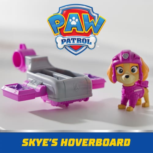 Paw Patrol Action Pups Skye Action Figure & Hoverboard Airplane Toy with Foldable Wings Perspective: top
