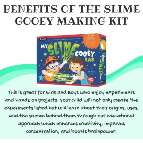 Mighty Mojo Explore STEM Learner My Slime Gooey Lab Science Making Kit Perspective: top