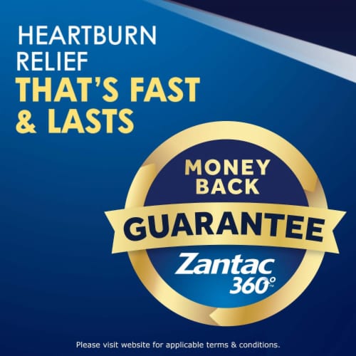 Zantac 360™ Maximum Strength Famotidine Tablets 20 mg Perspective: top