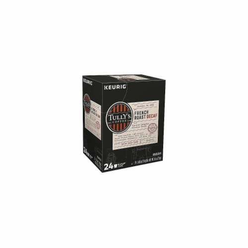 Tully's French Roast Decaf Coffee K-Cups Perspective: top