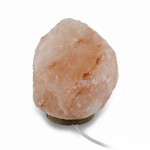 Natural Pink Himalayan Rock Salt Accent Lamp Night Light Perspective: top