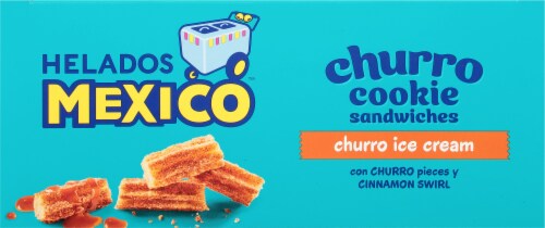 Helados Mexico™ Churro Cookie Ice Cream Sandwiches Perspective: top