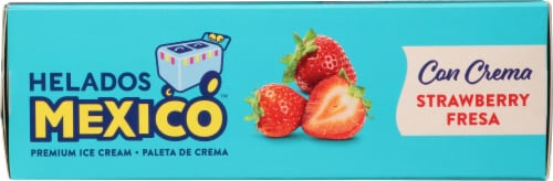 Helados Mexico Strawberry Ice Cream Bars Perspective: top