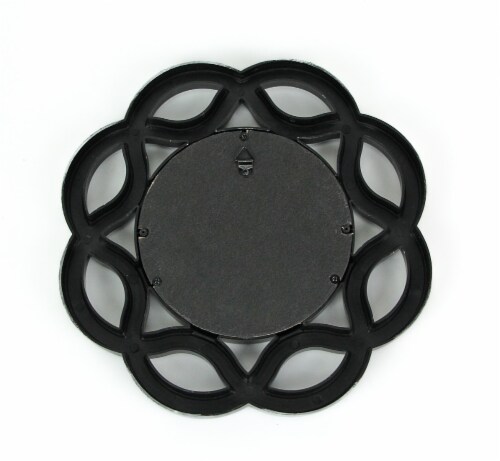 Set of 3 Antique Metallic Finish Geometric Starburst Frame Wall Mirrors 