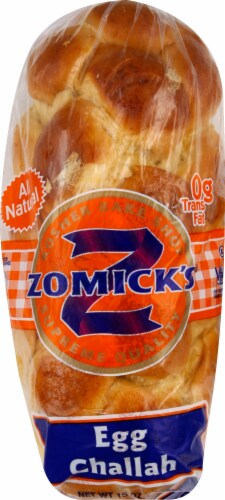Zomick's® All Natural Egg Challah Bread Perspective: top