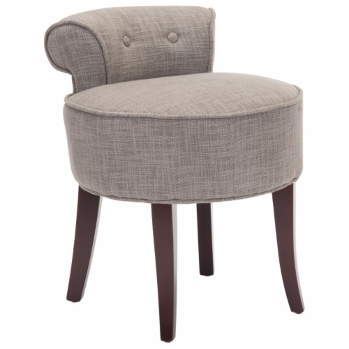 SAFAVIEH Georgia Vanity Stool Stone Perspective: top