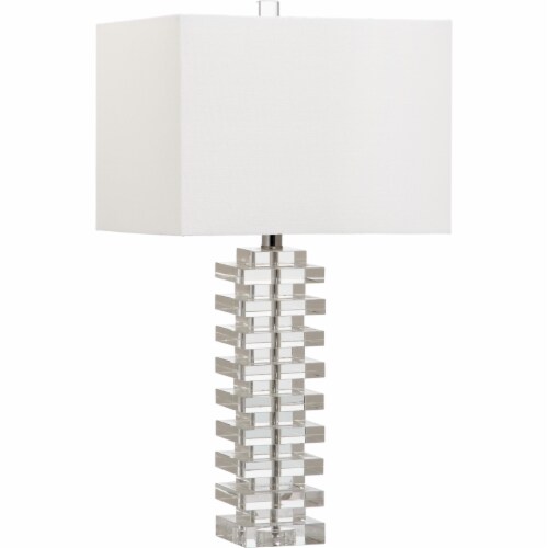 SAFAVIEH Swift Table Lamp | Clear | Perspective: top