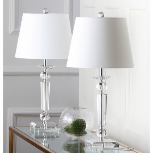 SAFAVIEH Imogene Crystal Table Lamp (Set of 2) | Crystal | Perspective: top