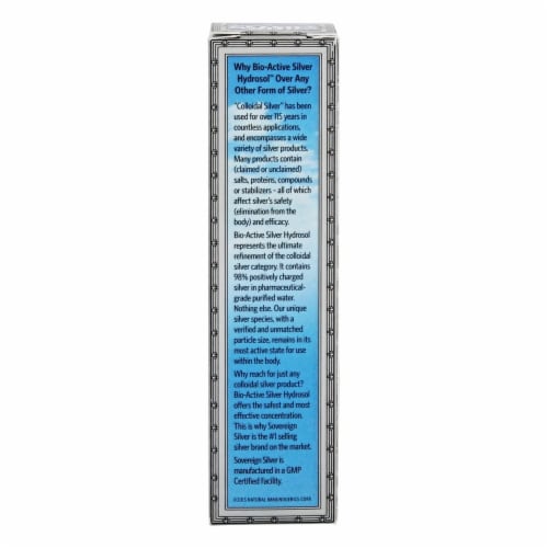Natural Immunogenics Sovereign Silver Bio-Active Silver Hydrosol Immune Support Spray Perspective: top