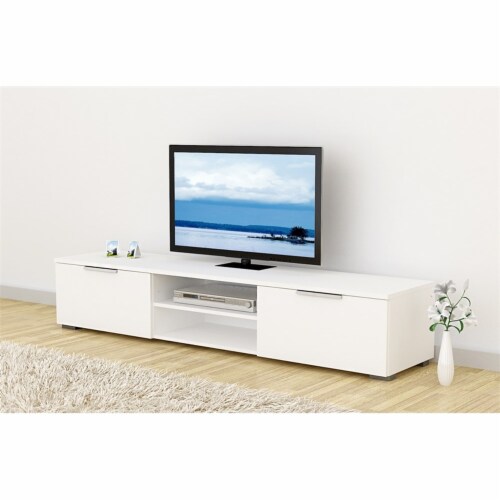 Pemberly row entertainment clearance unit in white