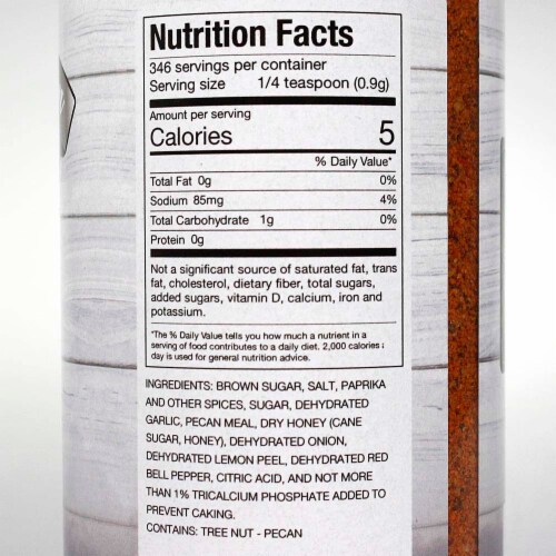 Heavy Smoke White Label BBQ Rub and Seasoning 11 Oz Bottle For Pork Ribs Chicken Perspective: top