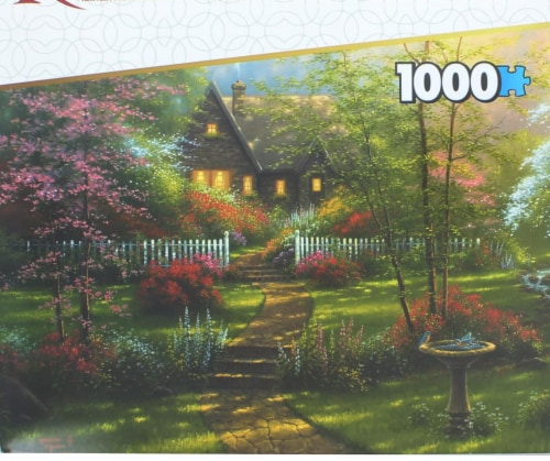 Set of 2 Keepsakes 1000 Piece Jigsaw Puzzles | Colorful Cottages Perspective: top