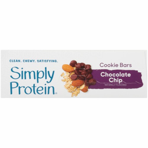 Simply Protein® Gluten Free Chocolate Chip Baked Cookie Bars Perspective: top