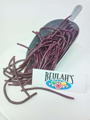 Grape Shoestring Licorice Grape Laces 2 pounds shoestring licorice Perspective: top