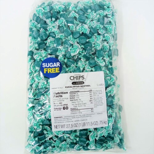 Sugar Free Eucalyptus Chips part Stevia Chipurnoi Italian Cough Drops 27.5 Ounce Perspective: top