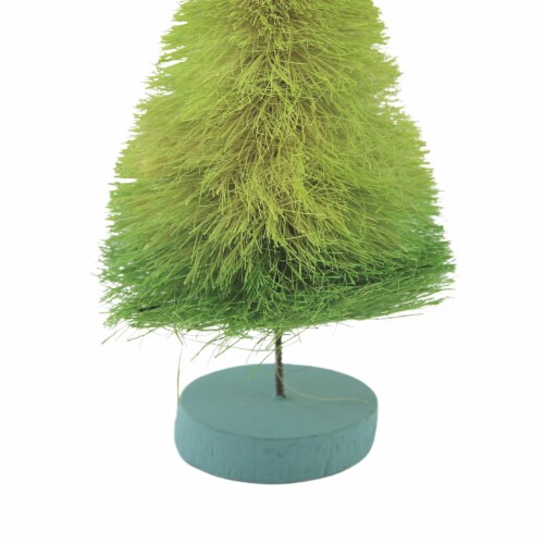 Christmas Gnome Sisal Tree With Star Plastic Christmas Wood Vi0927 Lime Perspective: top