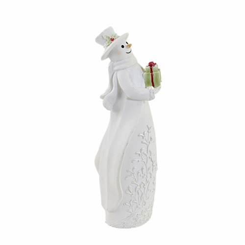 Christmas Snowman Figure Pearl Dolomite Christmas Long Coat 134433 Gift Perspective: top