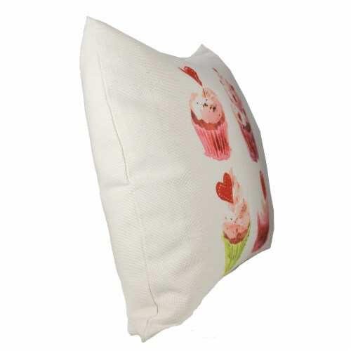 Home Decor Valentine Cupcake Quartet Fabric Cottage Pillow Pwvcq Perspective: top