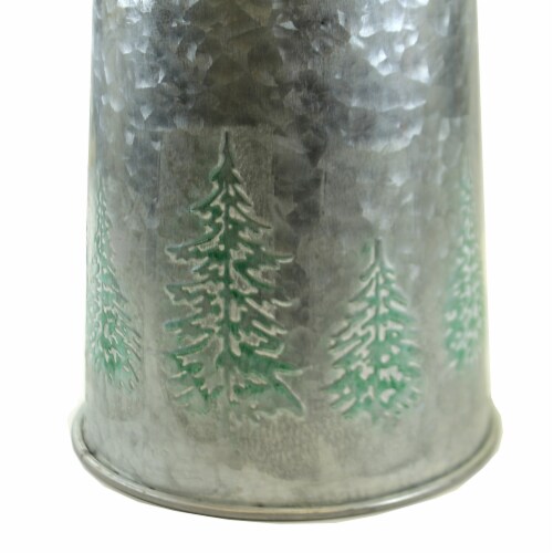 Christmas Christmas Tree Print Bell Red Vintage Rustic Holiday Fmh105a-106A Perspective: top