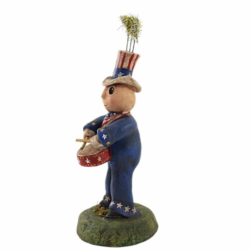 Charles Mcclenning David Playing Drums Polyresin Patriotic July 4Th 24139 Perspective: top
