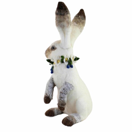 Easter Daisy Spring Bunny Felt Furry Flowers Realistic 12022 White Perspective: top