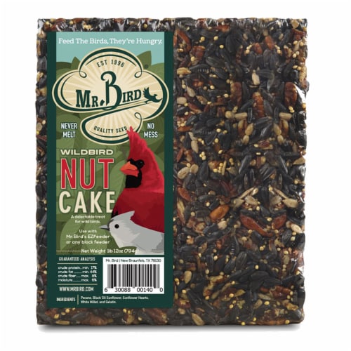 Home & Garden Nut Cake And Buts Nuts Seed Bird Feed Cakes No Mess 440*140 Perspective: top