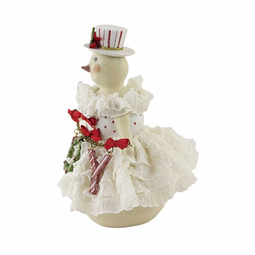 Heather Myers Haylee Polyresin Snowwomen Joy Christmas 55482 Perspective: top