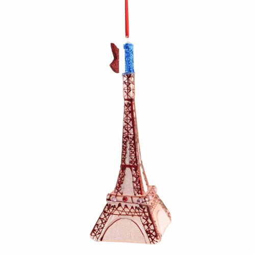 Holiday Ornament Festive Eiffel Tower Large Paris France Lovers Souvenir Go8434l Perspective: top