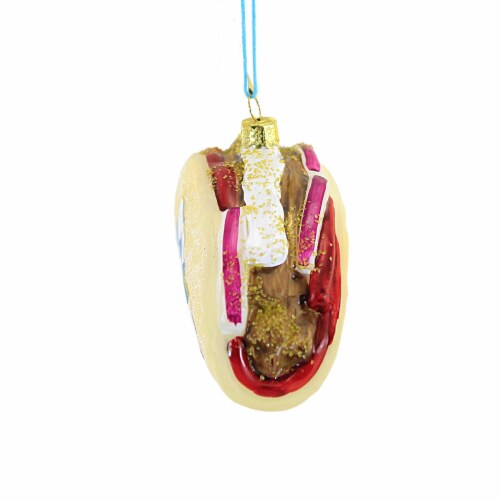Holiday Ornament Gyro Glass Greek Food Lamb Chicken Tzatziki Go8106 Perspective: top