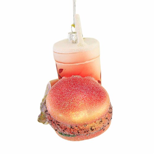 Holiday Ornament Fast Food Chicken Sandwich Waffle Fries Soda Meal Fillet Go8337 Perspective: top