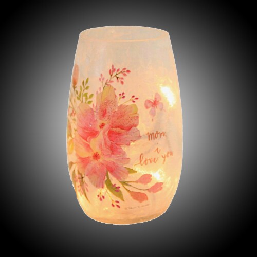 Stony Creek Love You Lit Small Vase Glass Mothers Day Flowers Rcm2204 Mom Perspective: top