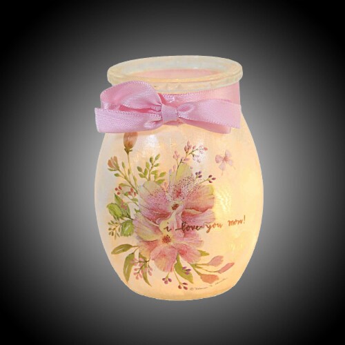 Stony Creek Love You Lit Small Jar Mother's Day Flowers Electric Rcm2280 Mom Perspective: top