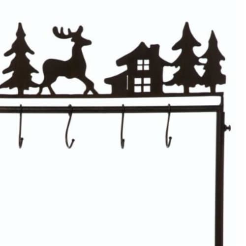 Christmas Stocking Holder Stand Metsl Rustic Free Standing Y3897 House