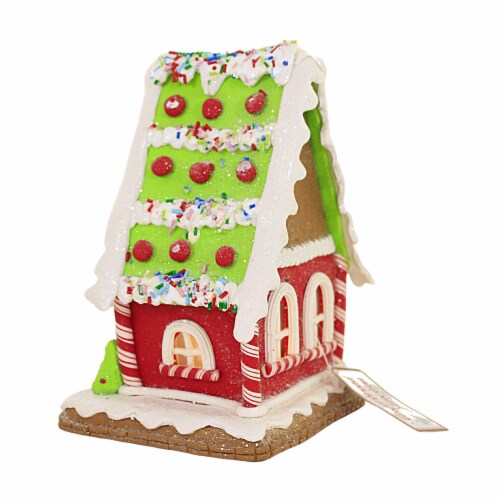 Christmas Candy Sprinkles House Gingerbread Peppermint Gbj0014 Lime Trees Perspective: top