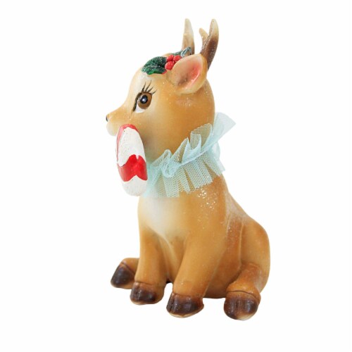 Christmas Baby Reindeer With Peppermint Peppermint Ruffled Collar Xfgh77129 Blue Perspective: top