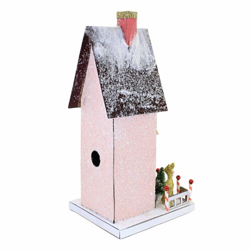 Christmas Petit Townhouse House Paper Board Putz Village Light Up Retro Hou320 Perspective: top