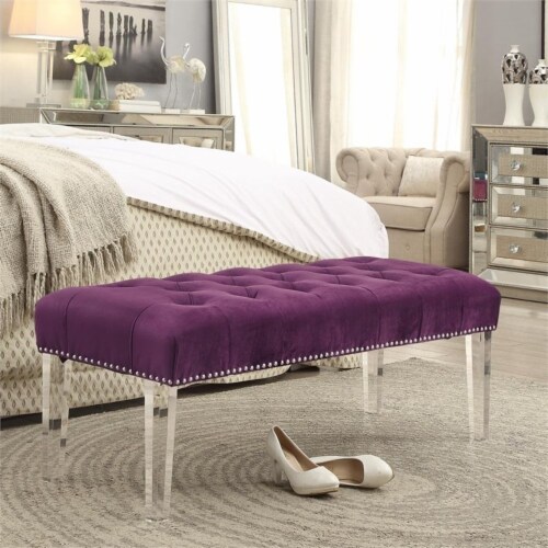 Purple bench shop for bedroom