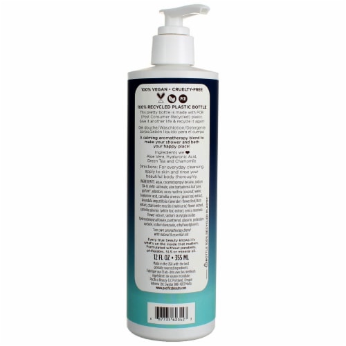 Pacifica® Vegan Coconut Cream Body Wash Perspective: top