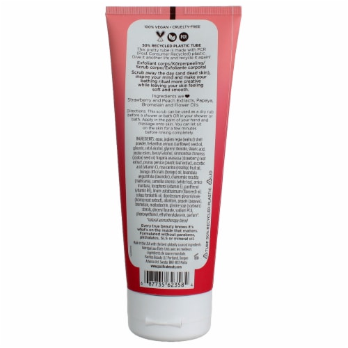 Pacifica® Vegan Strawberry Peach Body Scrub Perspective: top