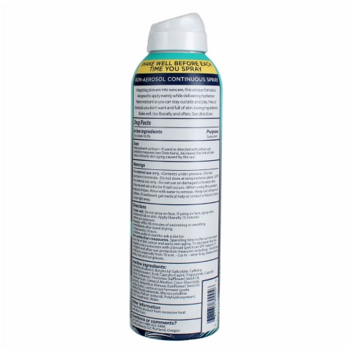 Pacifica Mineral Sunscreen Spray SPF 30  Coconut Probiotic 6 oz Perspective: top