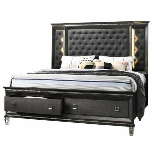 Headboard that lights shop up