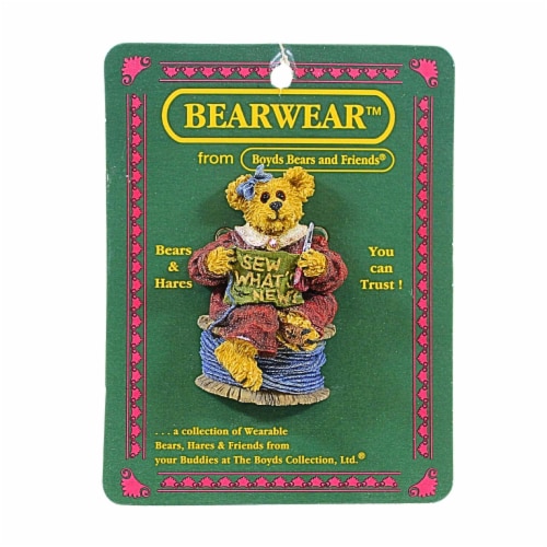 Boyds Bears Resin 2.25in Vera Stitchkeeper Pin, Resin, Teddy Bear Spool Thread 26050, 1 Count - Kroger Boyds Bears Resin 2.25in Vera Stitchkeeper Pin, Resin, Teddy Bear Spool Thread 26050, 1 Count - Kroger