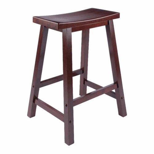 Walnut saddle bar stools discount