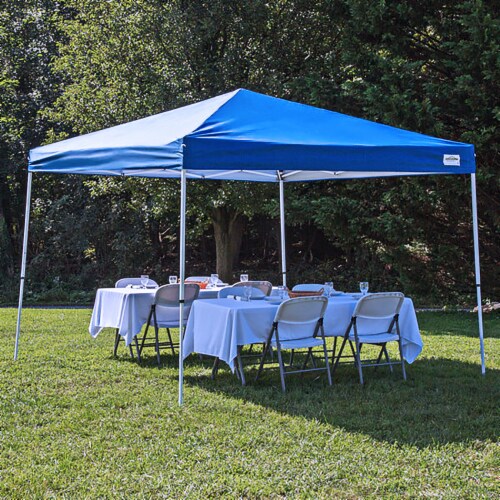 Caravan Canopy 10ft x 10ft V-Series 2 Blue Perspective: top