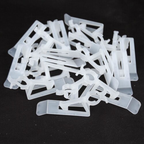 39032 All in One Clear Christmas Light Clip, C7/C9 Base, Shingle, 25 Pack Perspective: top