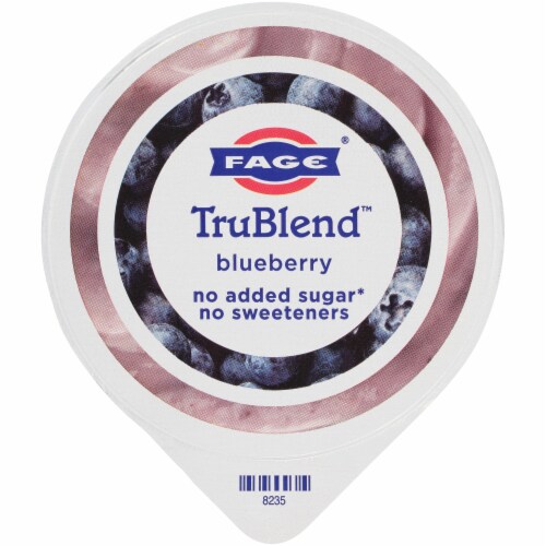Fage TruBlend Lowfat Blueberry Greek Yogurt Perspective: top