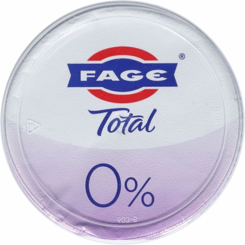 Fage® Total 0% Plain Greek Yogurt Tub Perspective: top