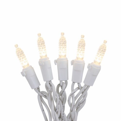 Philips LED Warm White Icicle Indoor / Outdoor Christmas Lights Perspective: top